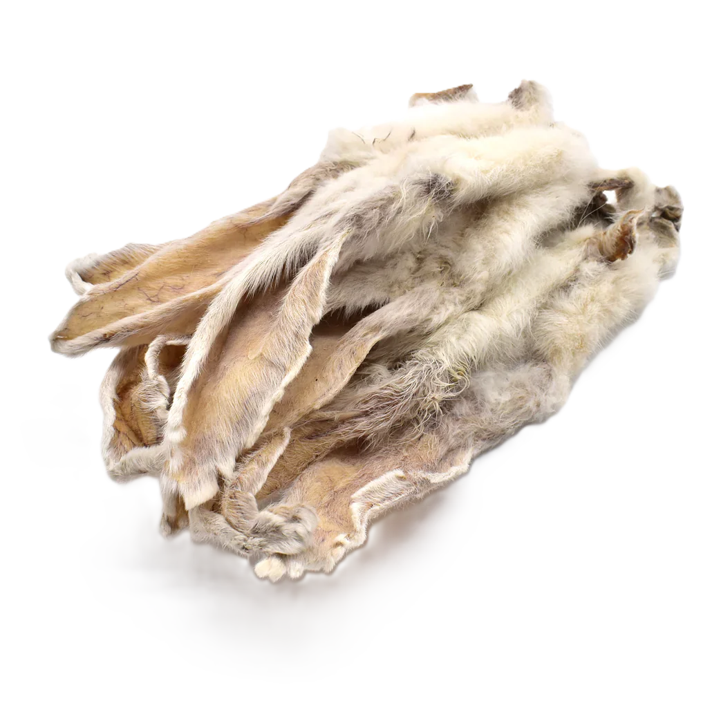 Oreilles de lapin AVEC ou SANS poils ~ 100gr